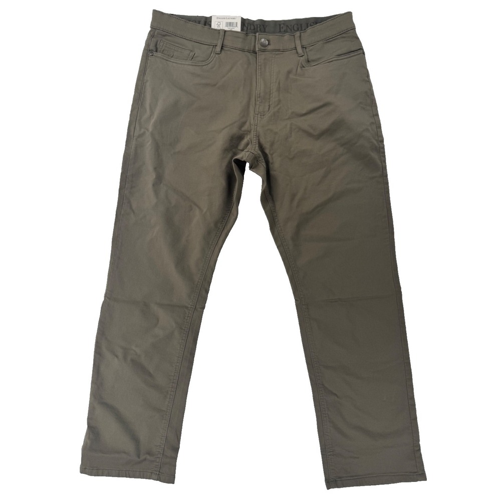 English Laundry Mens Pants Light Brown Tan Chino 34x29 Straight NWT Stretch
